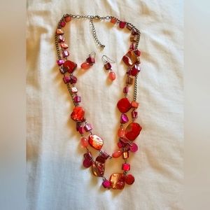 Necklace and earring set